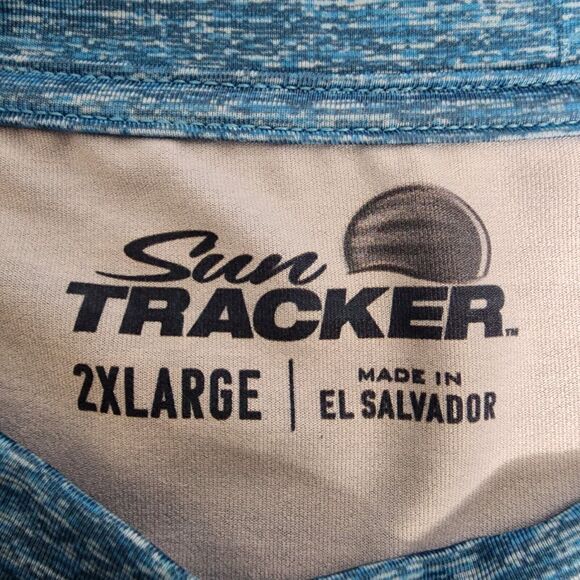 Suntracker Men's Shirt 2XL Moisture Wicking Vented Long Sleeve Fishing Boating - Picture 9 of 9